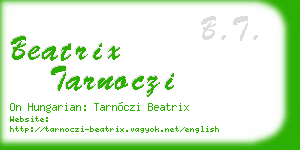 beatrix tarnoczi business card